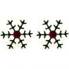 LA Style Rush The Great Fantastic Christmas Snowflakes Post Stud Earring