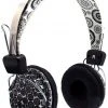 LAXMAX Black Paisley Stereo Headphones Accessories