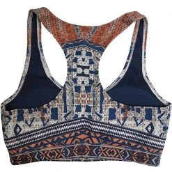 LA Style Rush Women's Festival Aztec Sports Bra Top