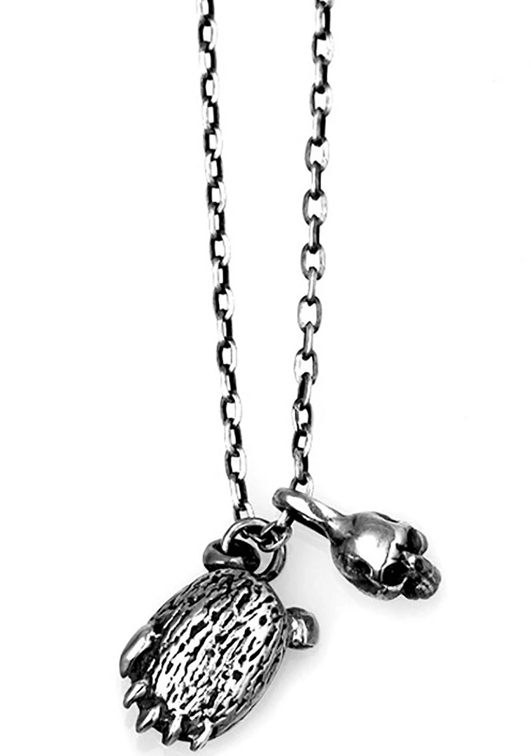 Accessories 2 Abnormal Sides Reversible Grizzly Charm Necklace