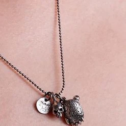 Accessories 2 Abnormal Sides Reversible Grizzly Charm Necklace