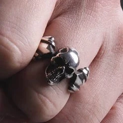 2 Abnormal Sides M Skull Ring