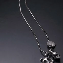 Accessories 2 Abnormal Sides Reversible Grizzly Charm Necklace