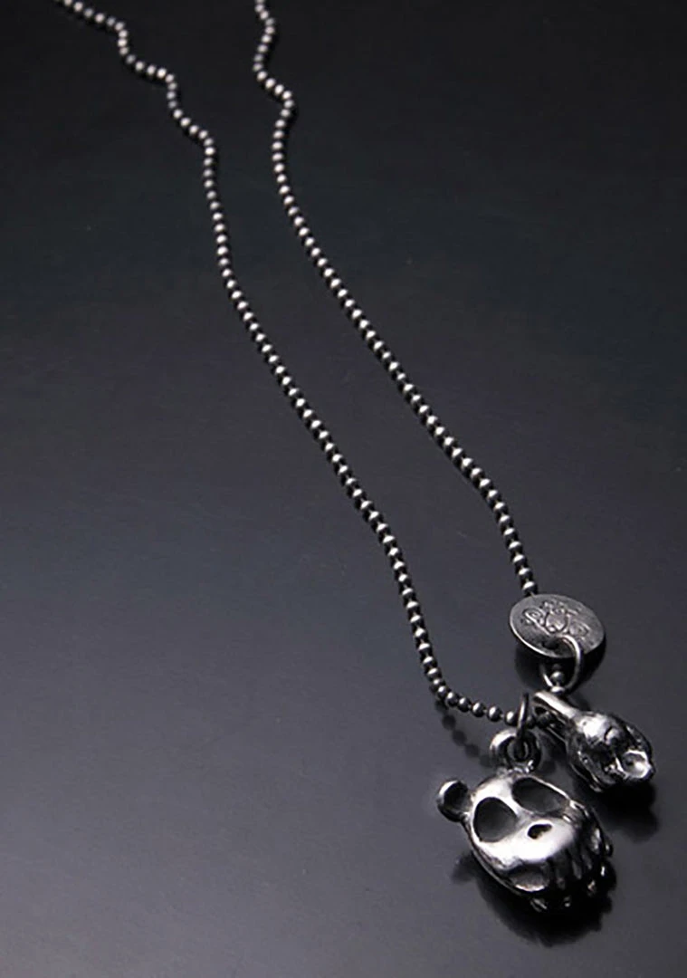 Accessories 2 Abnormal Sides Reversible Grizzly Charm Necklace