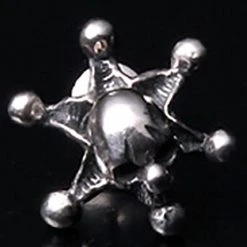 2 Abnormal Sides Single Joker Skull Pierce Earring Accessories