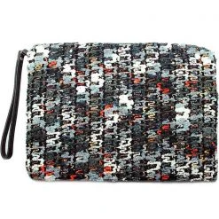 LA Style Rush Bags Mosiac Woven Clutch Handbag