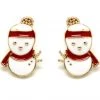 LA Style Rush Christmas Snowman Post Stud Earring The Great Fantastic