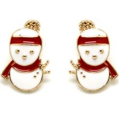 LA Style Rush Christmas Snowman Post Stud Earring The Great Fantastic
