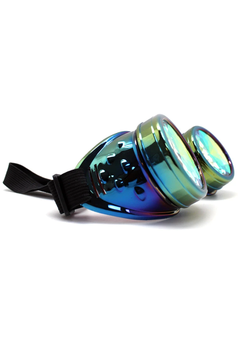 LASR Wild Heart Celelstial Kaleidoscope Goggles In Iridescent Rainbow