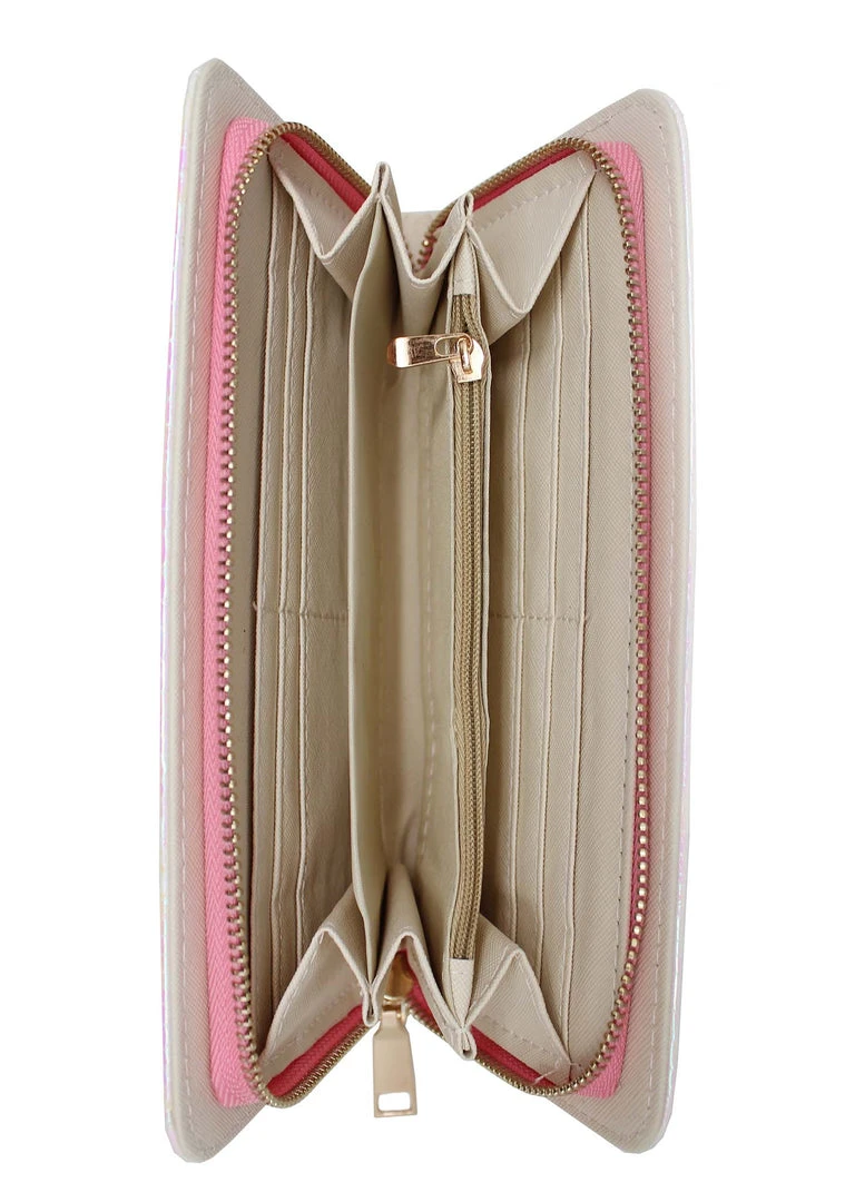 LASR Kandi Venom Zip Wallet In Atlantis Bags