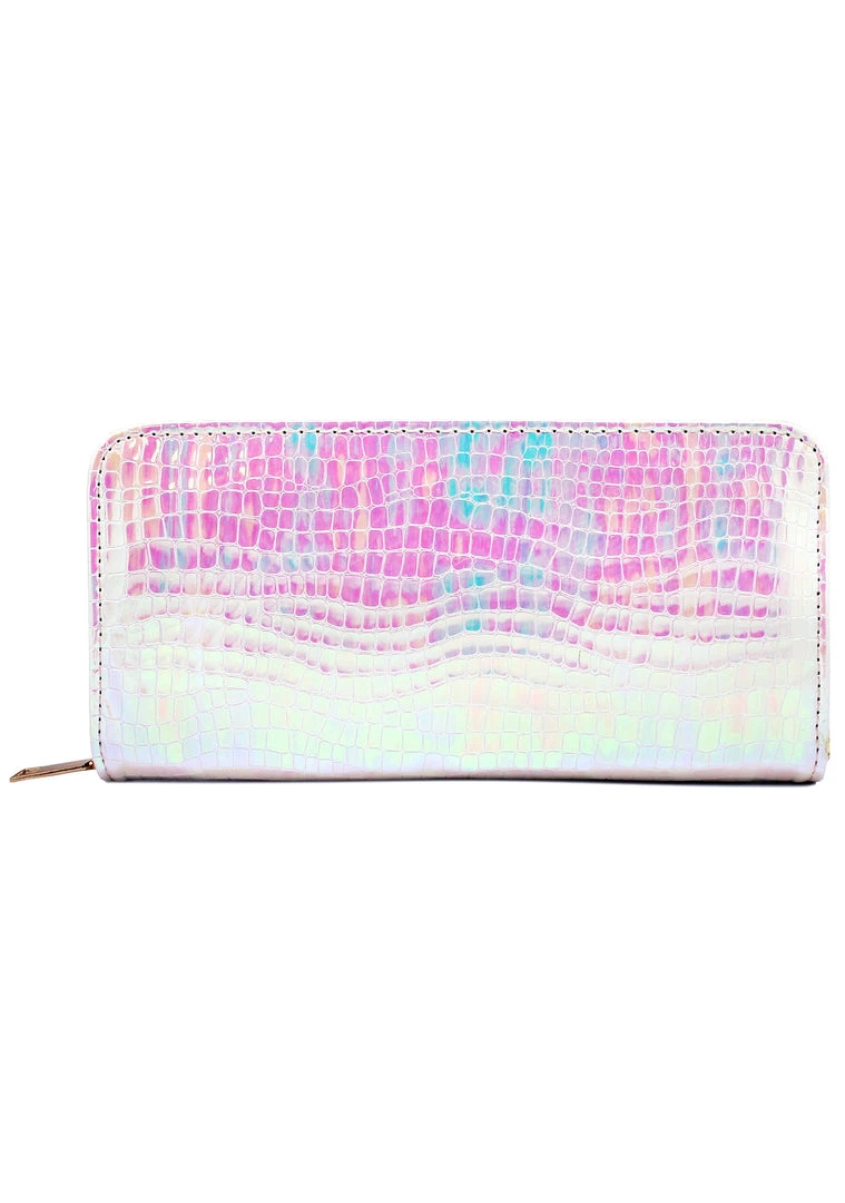 LASR Kandi Venom Zip Wallet In Atlantis Bags