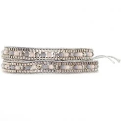 LA Style Rush Stratus Beaded Double Wrap Bracelet