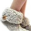 LA Style Rush Winter Bootie Slippers In Beige Shoes