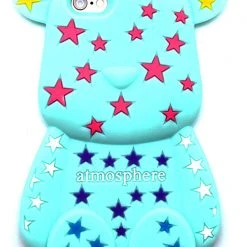 LA Style Rush Accessories Super Star Bear Silicone Case For IPhone 6 In Aqua