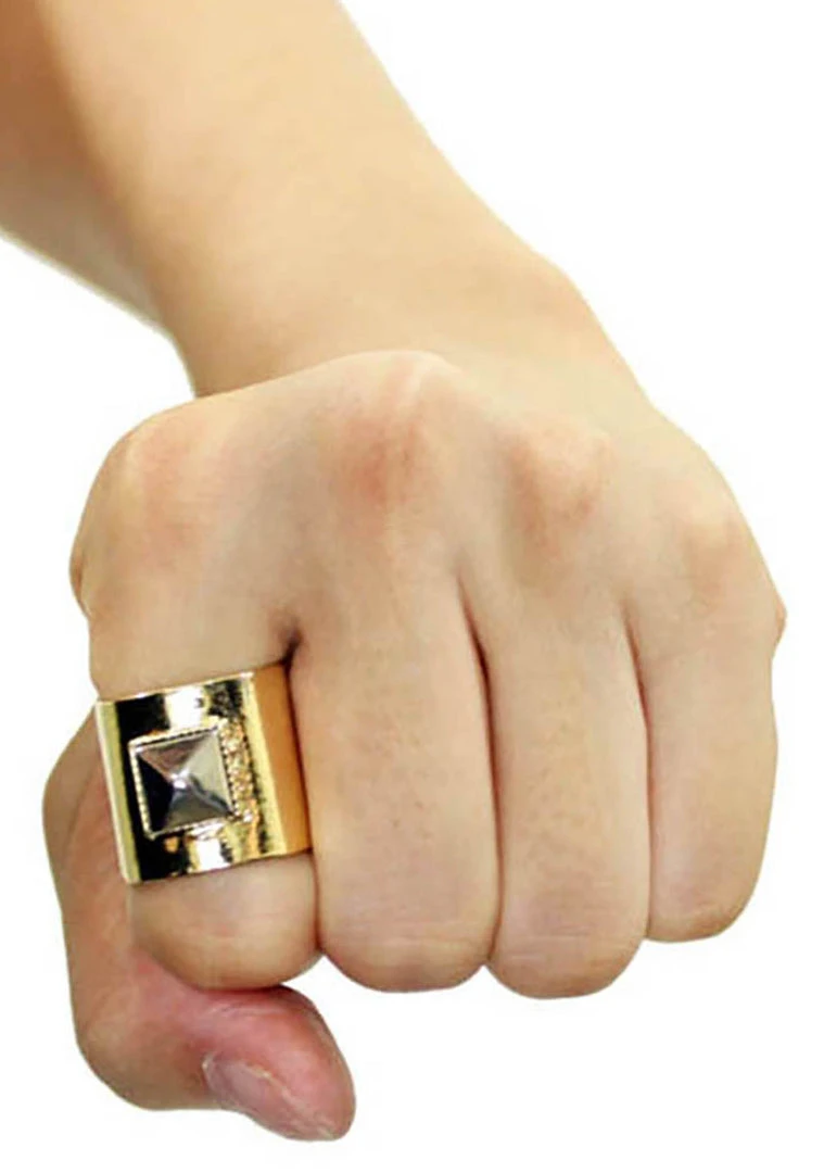 Accessories 8 Other Reasons Anarchy Rings In Gunmetal/Gold