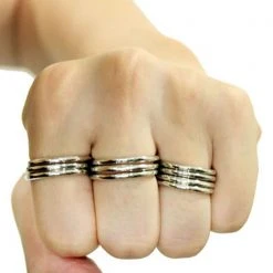 Accessories 8 Other Reasons Easy E Rings In Silver (Sets Of 10)