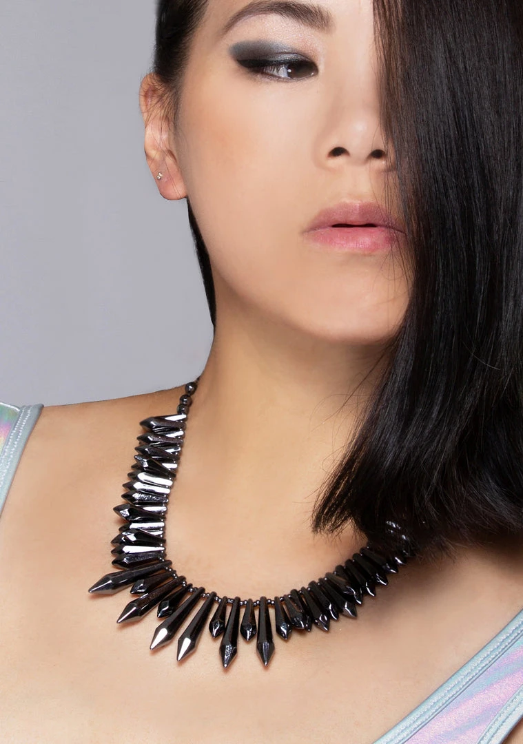 The Raven 8 Other Reasons Expired Pendant Necklace In Gunmetal