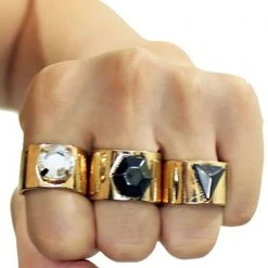 Accessories 8 Other Reasons Stone Cold Rings (Sets Of 3)