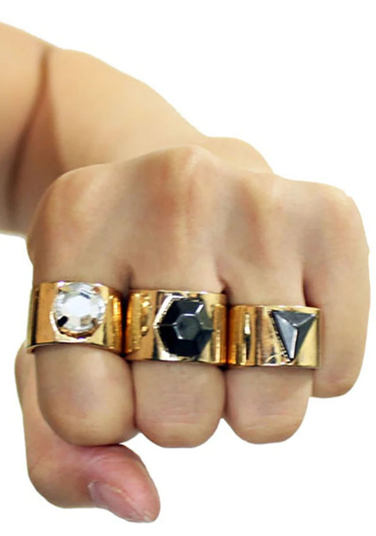 Accessories 8 Other Reasons Stone Cold Rings (Sets Of 3)