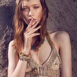 Vanessa Mooney The Illuminations Necklace In Gold