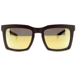 Adidas Originals Oversized Square Mirror Sunglasses In Brown/Gold Eyewear
