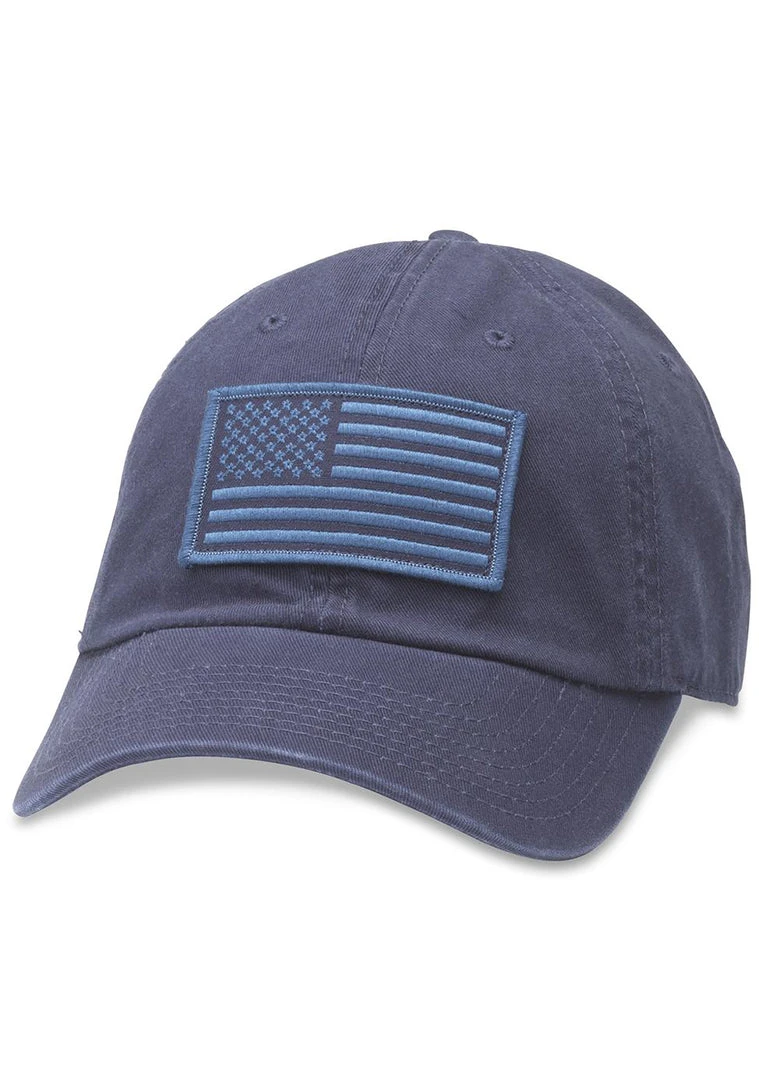 American Needle USA Conrad Tonal Raglan Hat In Navy