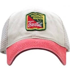 American Needle X Coca-Cola Raglan Hat In White/Red The Great Fantastic