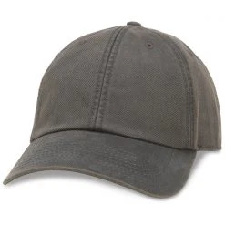 American Needle Accessories Blank Woodlawn Curved Brim Raglan Hat In Charcoal