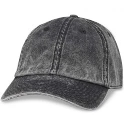 American Needle Blank Elston Washed Raglan Hat In Black Accessories