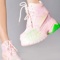 Anthony Wang Mad World Techno Heartbeat Platform Sneakers