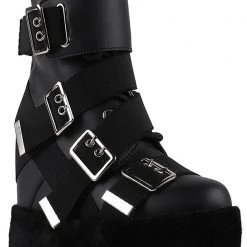Anthony Wang X WTF Say Please Strapped Platform Boots