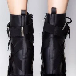Anthony Wang X WTF Say Please Strapped Platform Boots