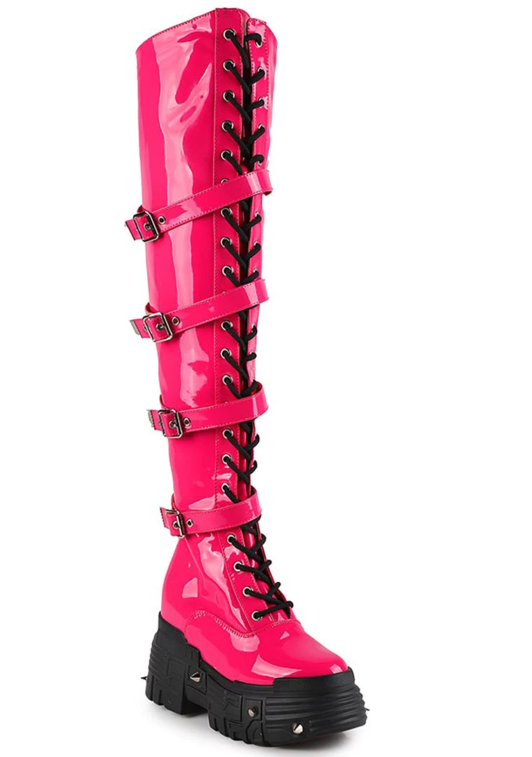 Anthony Wang X WTF Miss Mayhem Platform Boots
