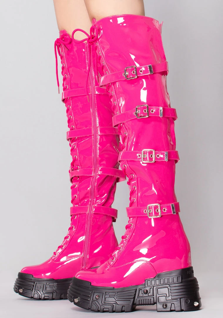 Anthony Wang X WTF Miss Mayhem Platform Boots