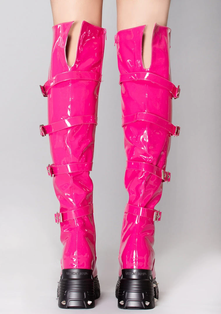 Anthony Wang X WTF Miss Mayhem Platform Boots