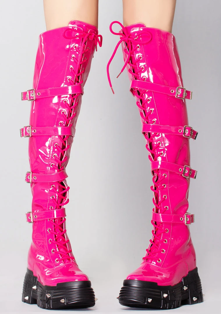 Anthony Wang X WTF Miss Mayhem Platform Boots