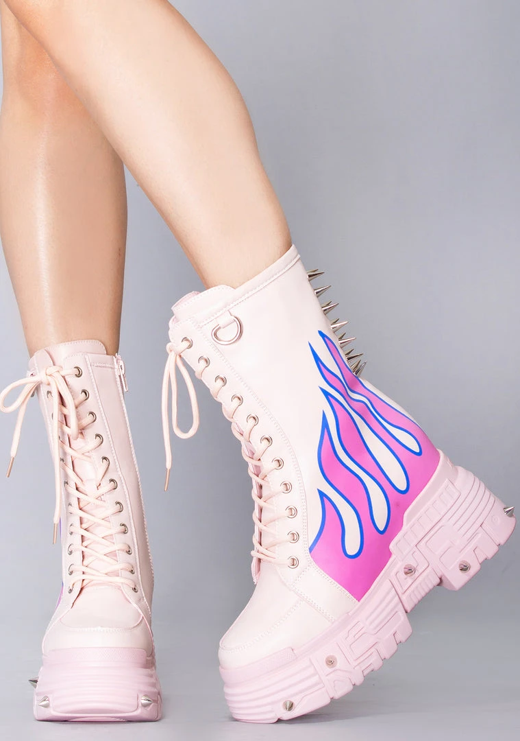Anthony Wang X WTF Sweet Inferno Platform Boots World Tour