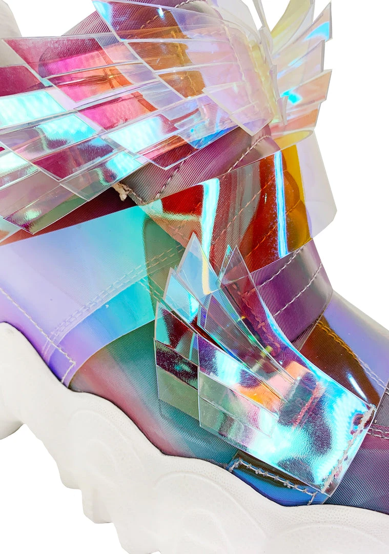 Anthony Wang X LASR Exclusive Battle Angel Winged Platform Wedge Sneakers LASR Exclusives