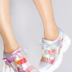 Anthony Wang X LASR Exclusive Battle Angel Winged Platform Wedge Sneakers LASR Exclusives