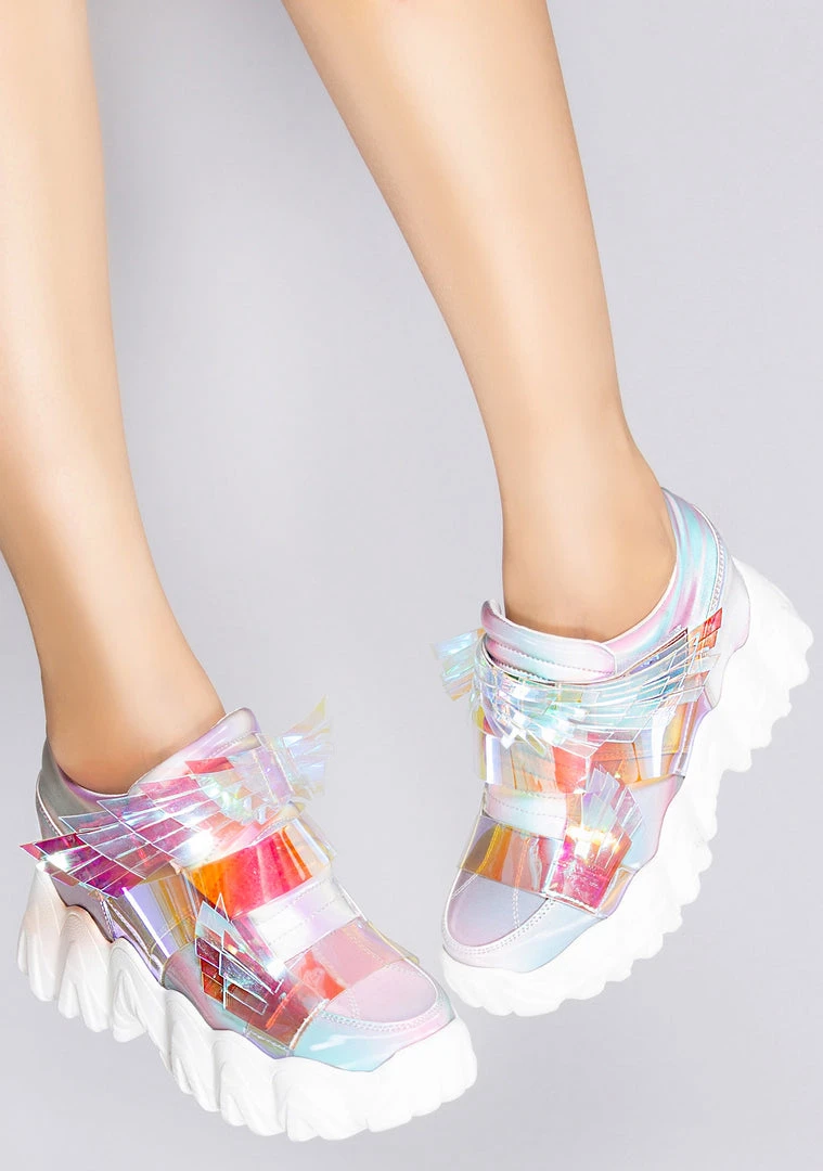 Anthony Wang X LASR Exclusive Battle Angel Winged Platform Wedge Sneakers LASR Exclusives