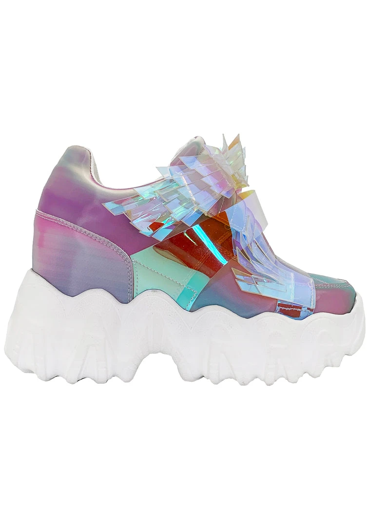 Anthony Wang X LASR Exclusive Battle Angel Winged Platform Wedge Sneakers LASR Exclusives