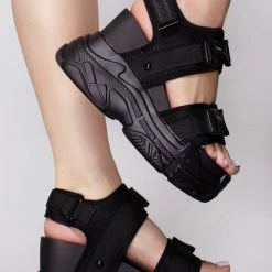 Anthony Wang Black Out Platform Sandals