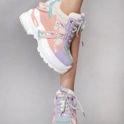 Anthony Wang Shoes Pretty Poison Platform Wedge Sneakers