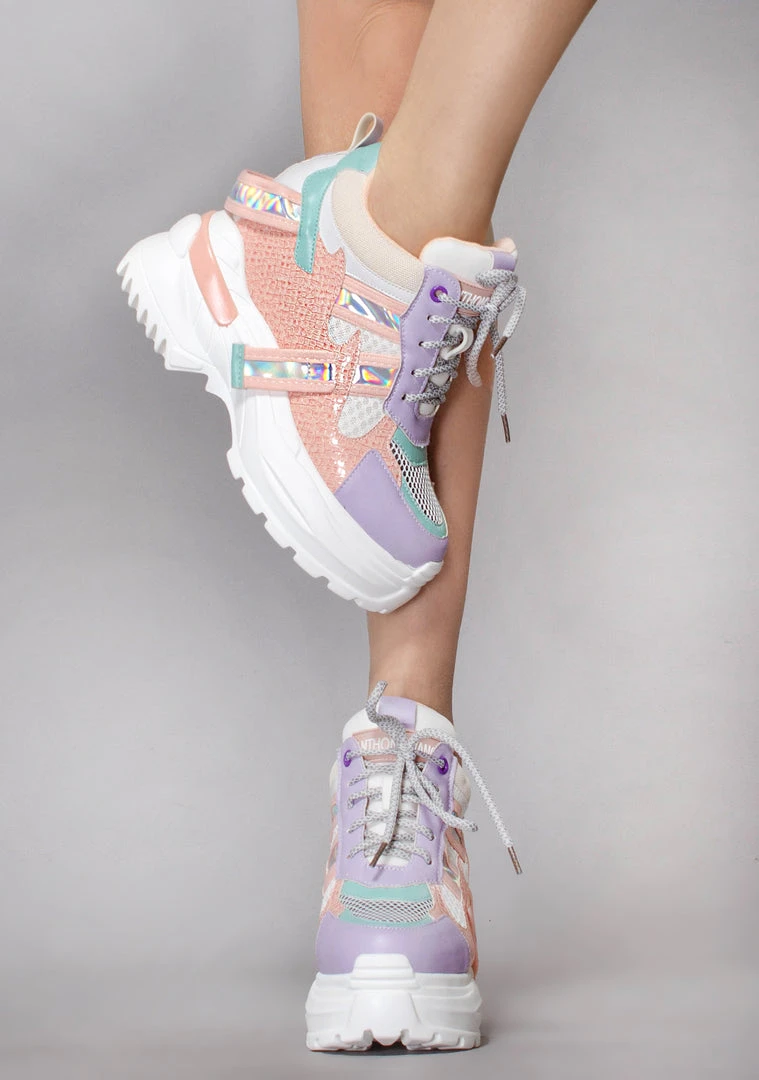 Anthony Wang Shoes Pretty Poison Platform Wedge Sneakers