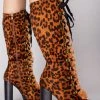 LA Style Rush Ready To Pounce Lace Up Boots Shoes