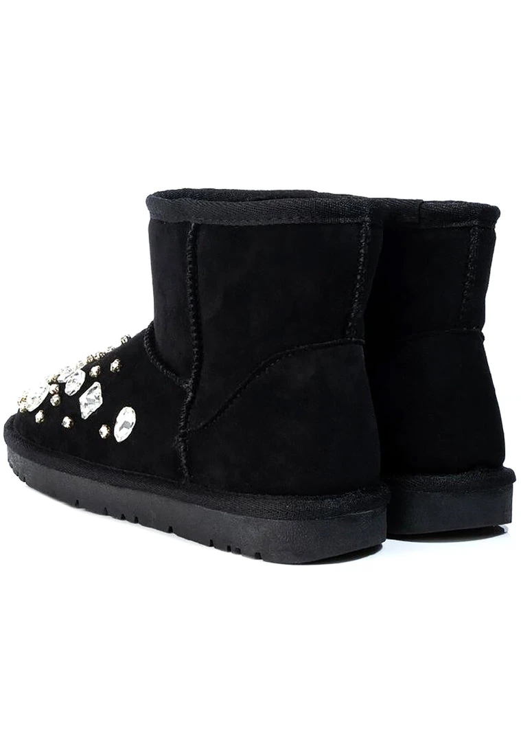 Azalea Wang Bring The Bling Faux Fur Boots