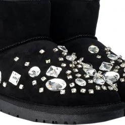 Azalea Wang Bring The Bling Faux Fur Boots