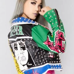 Azalea Wang Crybaby Moto Jacket World Tour