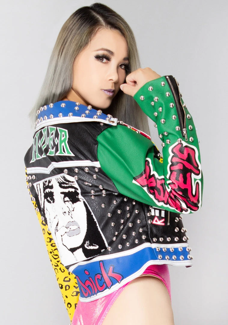 Azalea Wang Crybaby Moto Jacket World Tour