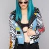 Azalea Wang Women's Festival Deadly Sins Moto Jacket